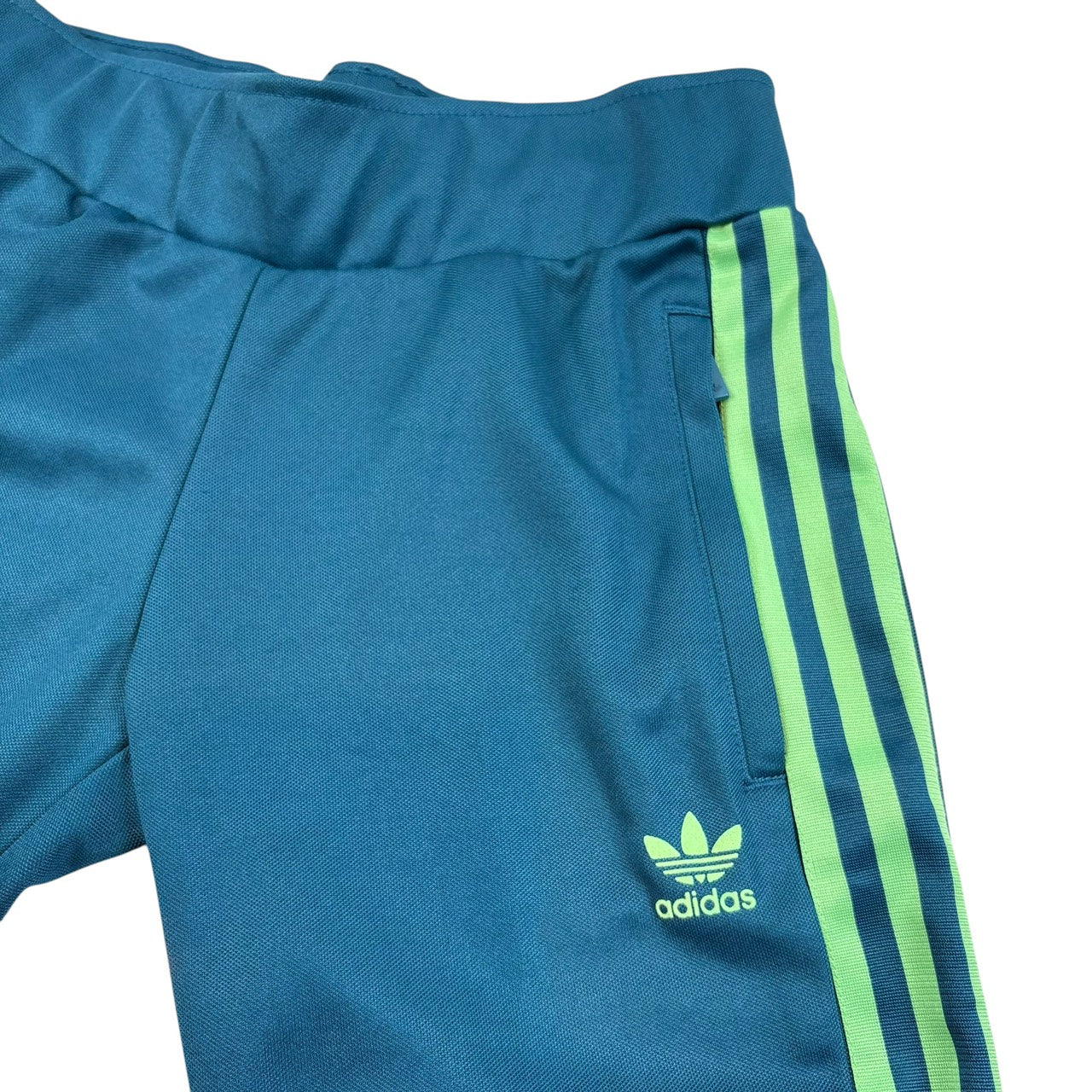 adidas アディダス ジャージ ヨーロッパシリーズ レディース 青グリーン S-M 相当