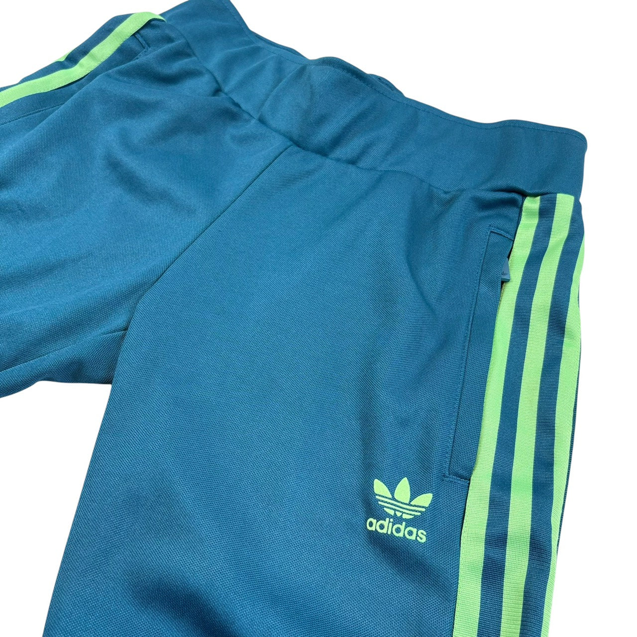 adidas アディダス ジャージ ヨーロッパシリーズ レディース 青グリーン S-M 相当