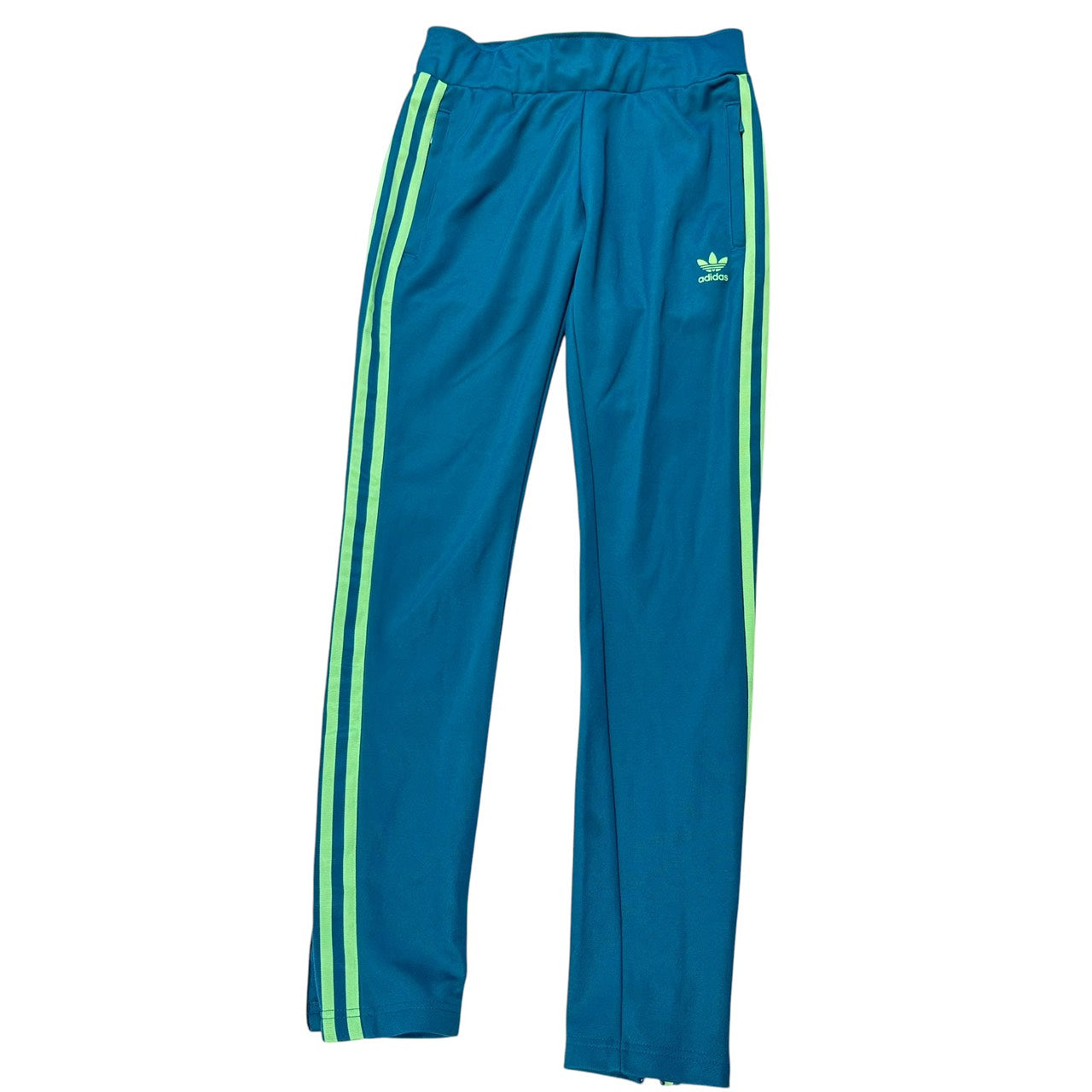 adidas アディダス ジャージ ヨーロッパシリーズ レディース 青グリーン S-M 相当