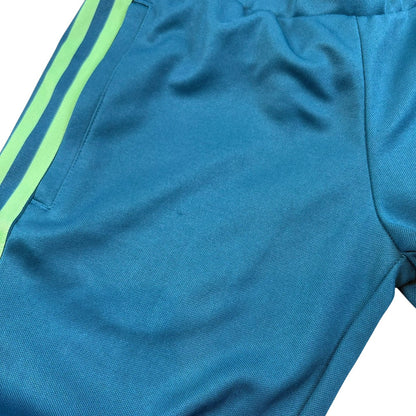 adidas アディダス ジャージ ヨーロッパシリーズ レディース 青グリーン S-M 相当