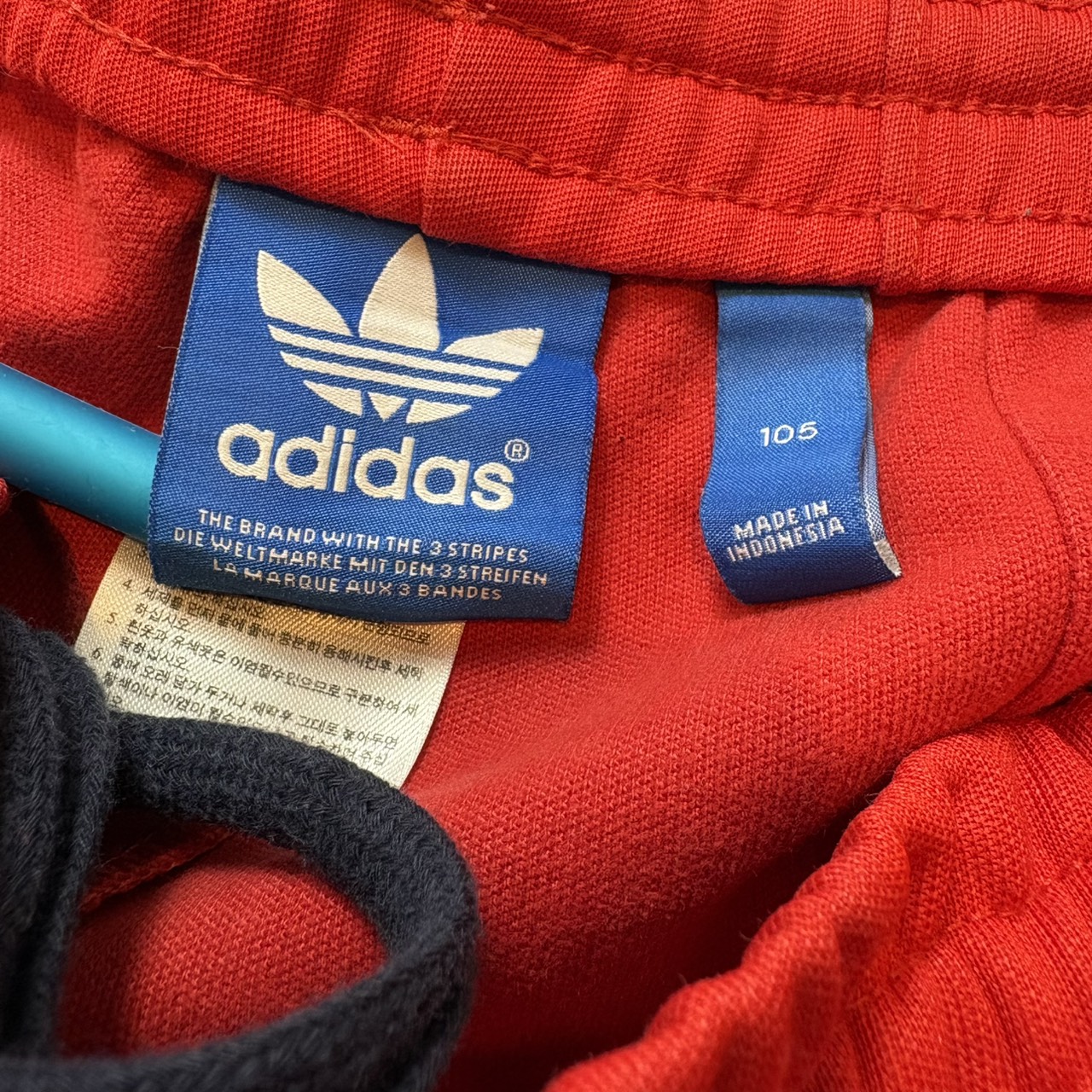 adidas アディダス ジャージ ヨーロッパシリーズ トラックパンツ レッド x ブラック XL
