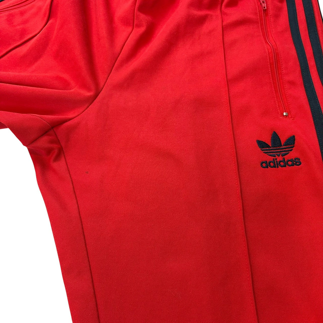 adidas アディダス ジャージ ヨーロッパシリーズ トラックパンツ レッド x ブラック XL