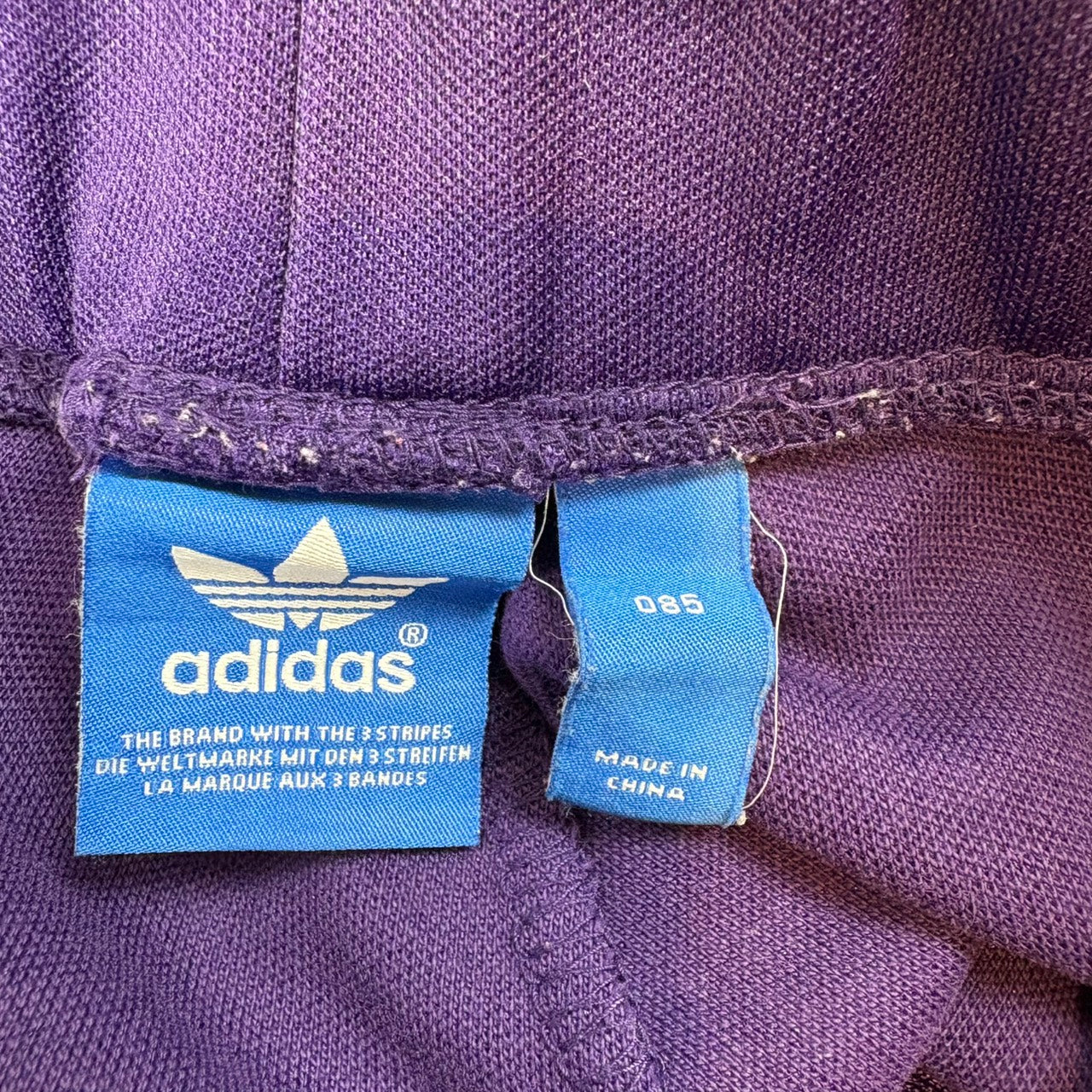 adidas アディダス ジャージ ヨーロッパシリーズ レディース パープル（ピンクスリーライン）S-M相当