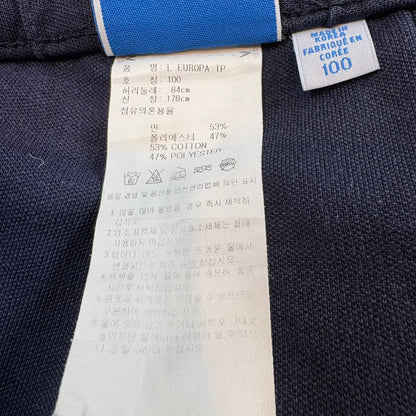 adidas アディダス ジャージ ヨーロッパシリーズ トラックパンツ  ブラックネイビー L