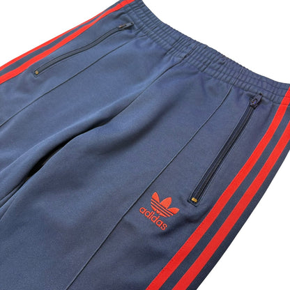 adidas アディダス ジャージ ヨーロッパシリーズ トラックパンツ ネイビー（レッドライン） S