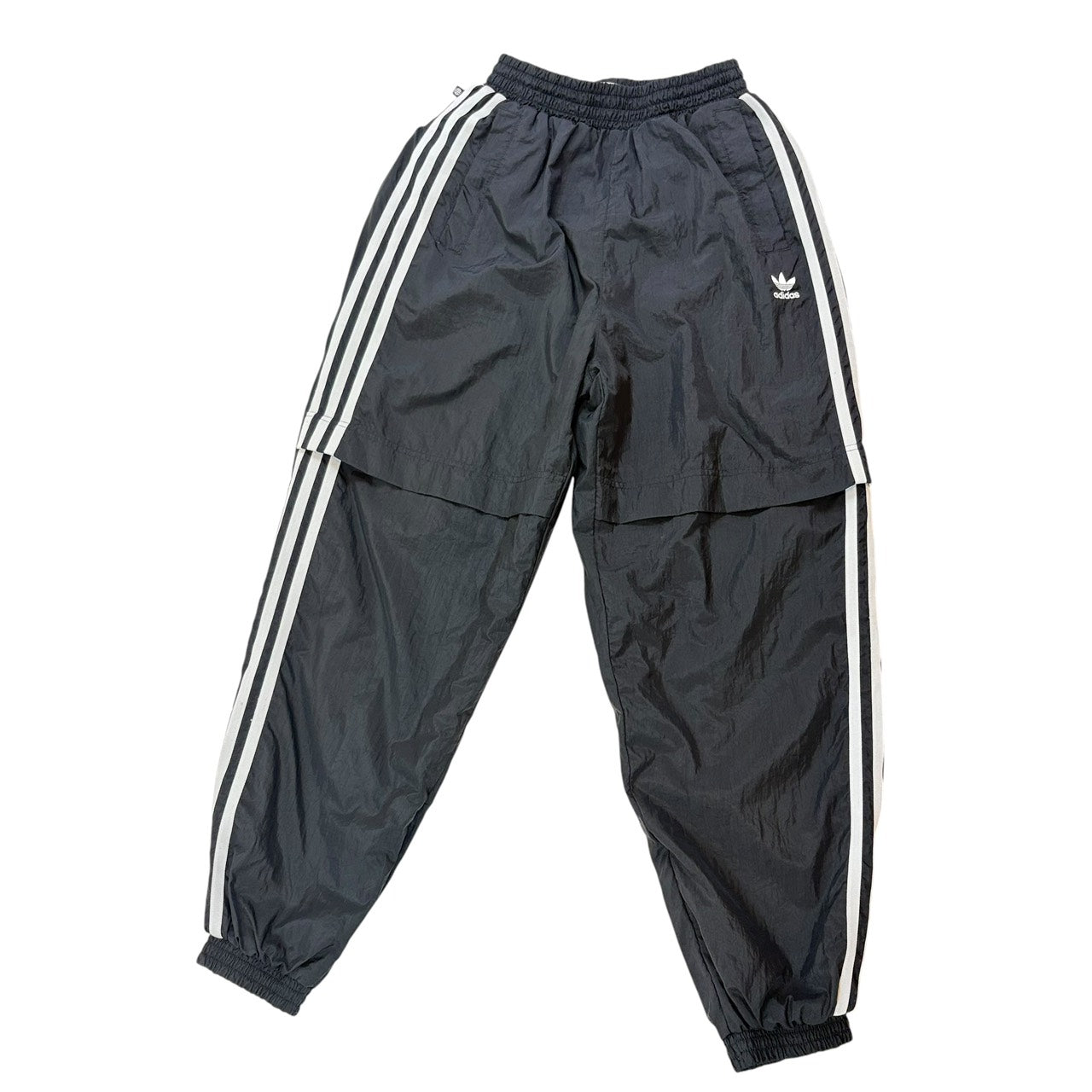 adidas アディダス ジョガーパンツ シャカシャカ生地 ブラック 黒 XS