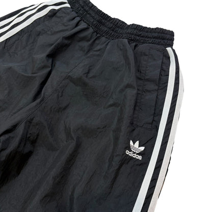 adidas アディダス ジョガーパンツ シャカシャカ生地 ブラック 黒 XS