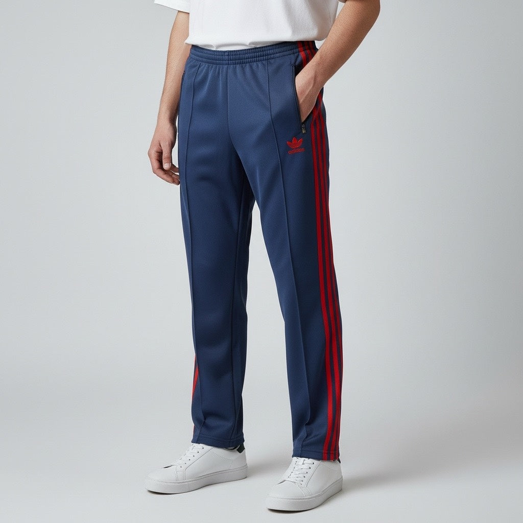 adidas アディダス ジャージ ヨーロッパシリーズ トラックパンツ ネイビー（レッドライン） S