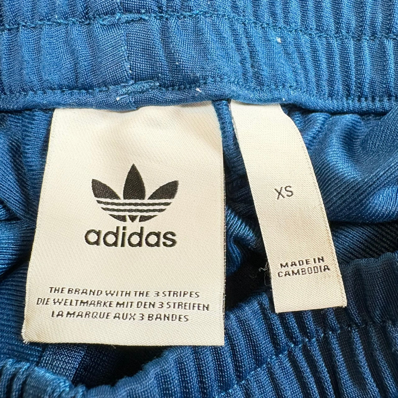 adidas アディダス ジャージ ファイヤーバードシリーズ 濃いブルー トラックパンツ XS