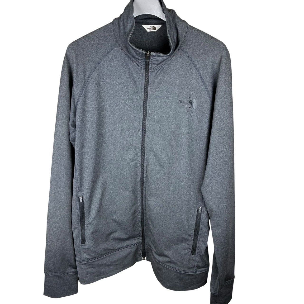 THE NORTH FACE ノースフェイス フルジップトラックジャケット 濃いグレー XL