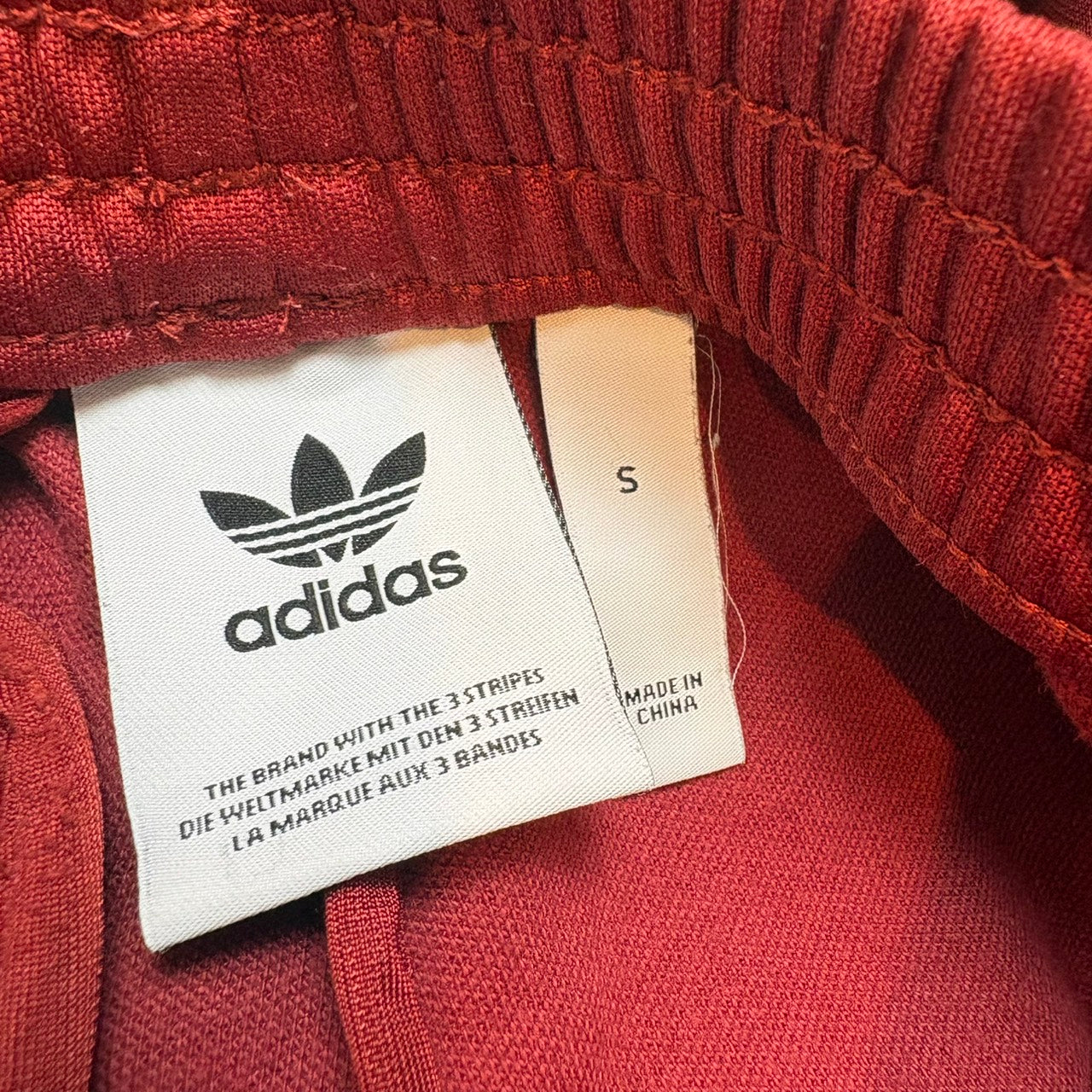 adidas アディダス ジャージ ベッケンバウアーシリーズ トラックパンツ レッド S
