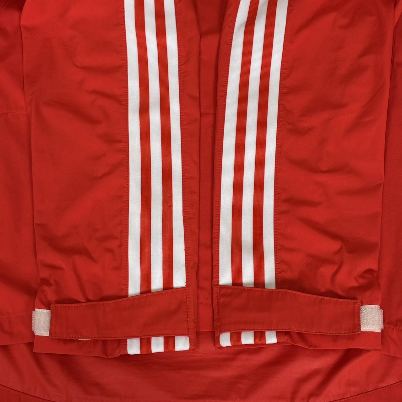 adidas アディダス アノラックパーカー ハーフジップ レッド L