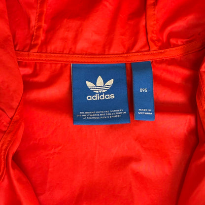 adidas アディダス アノラックパーカー ハーフジップ レッド L