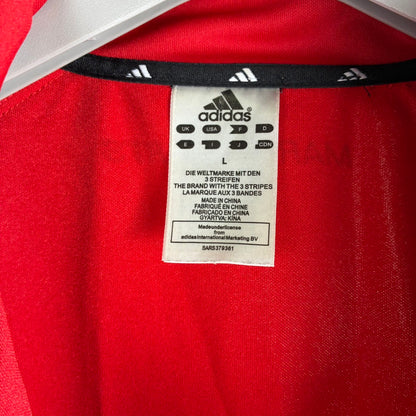 adidas アディダス ジャージ トラックジャケット レッド L