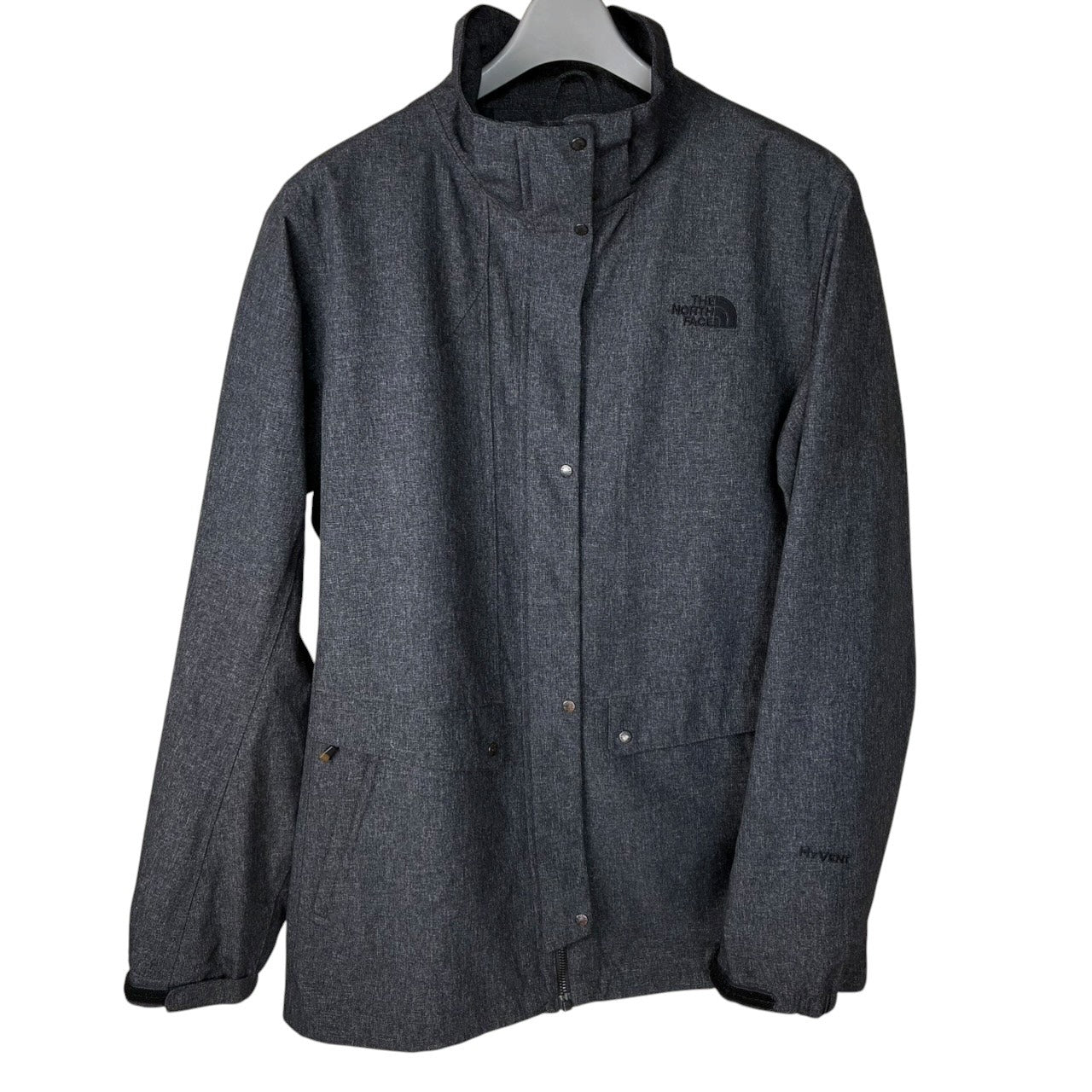 THE NORTH FACE ノースフェイス HYVENT マウンテンパーカー メランジグレー L