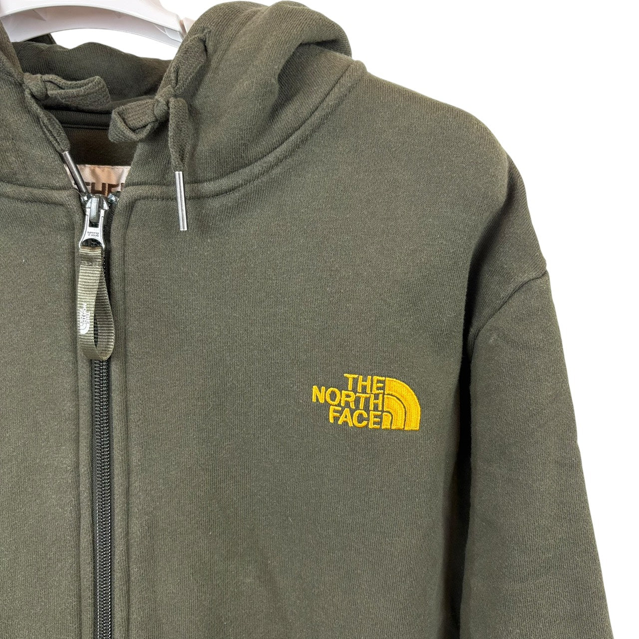 THE NORTH FACE ノースフェイス ジップアップパーカー カーキ  L