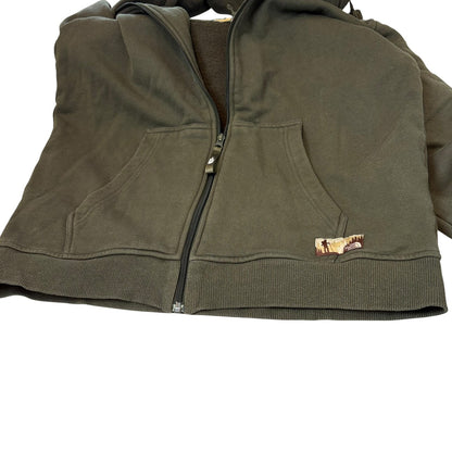 THE NORTH FACE ノースフェイス ジップアップパーカー カーキ  L
