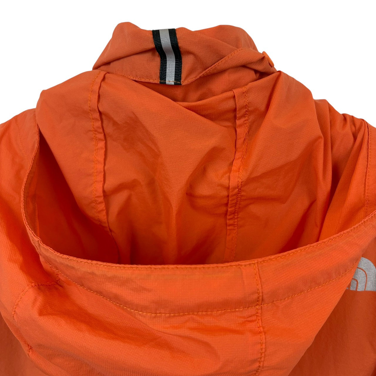THE NORTH FACE ナイロンパーカー ワッペン付き オレンジ × ネイビー  XL