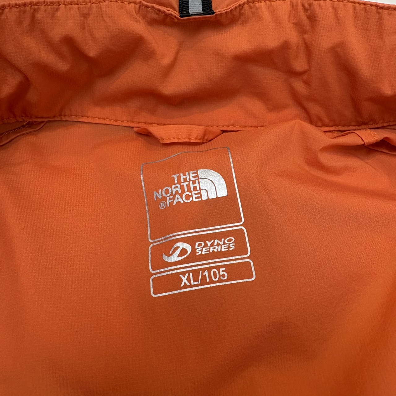 THE NORTH FACE ナイロンパーカー ワッペン付き オレンジ × ネイビー  XL