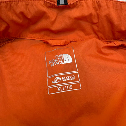 THE NORTH FACE ナイロンパーカー ワッペン付き オレンジ × ネイビー  XL
