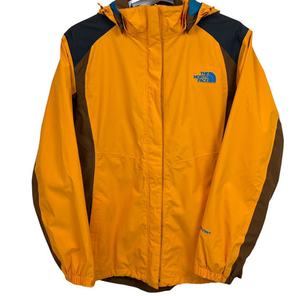 THE NORTH FACE ノースフェイス HyVent マウンテンパーカー イエローオレンジ × ブラウン × インナーブルー XL