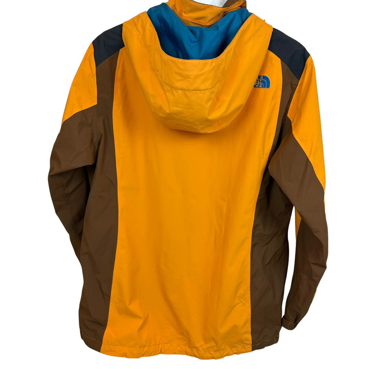 THE NORTH FACE ノースフェイス HyVent マウンテンパーカー イエローオレンジ × ブラウン × インナーブルー XL