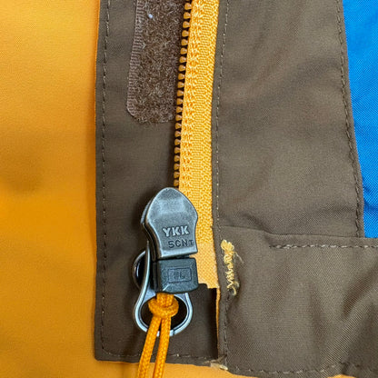 THE NORTH FACE ノースフェイス HyVent マウンテンパーカー イエローオレンジ × ブラウン × インナーブルー XL