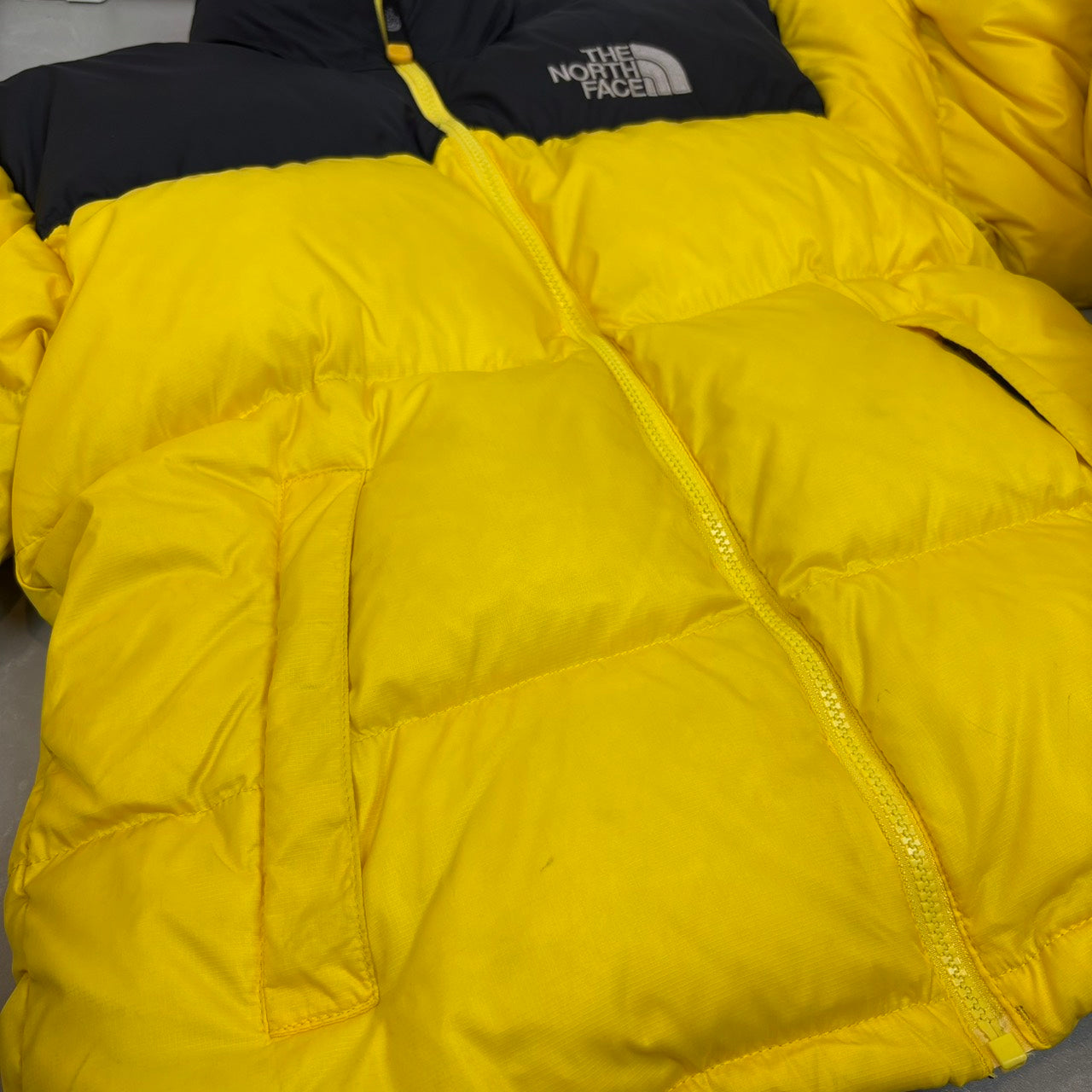 THE NORTH FACE ヌプシ 700フィル ダウンジャケット イエロー M