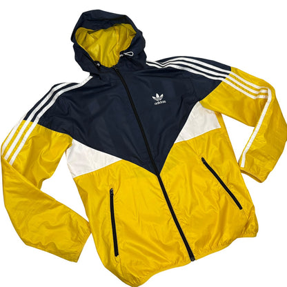 adidas アディダス コロラド ウインドブレーカー イエロー×ネイビー L