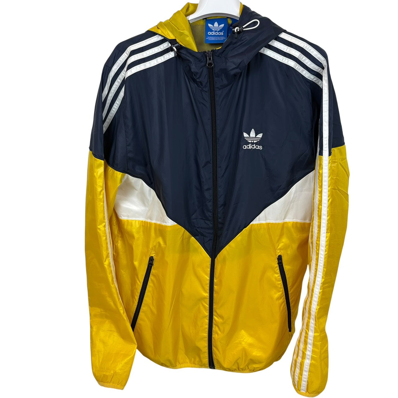 adidas アディダス コロラド ウインドブレーカー イエロー×ネイビー L
