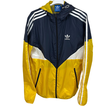 adidas アディダス コロラド ウインドブレーカー イエロー×ネイビー L