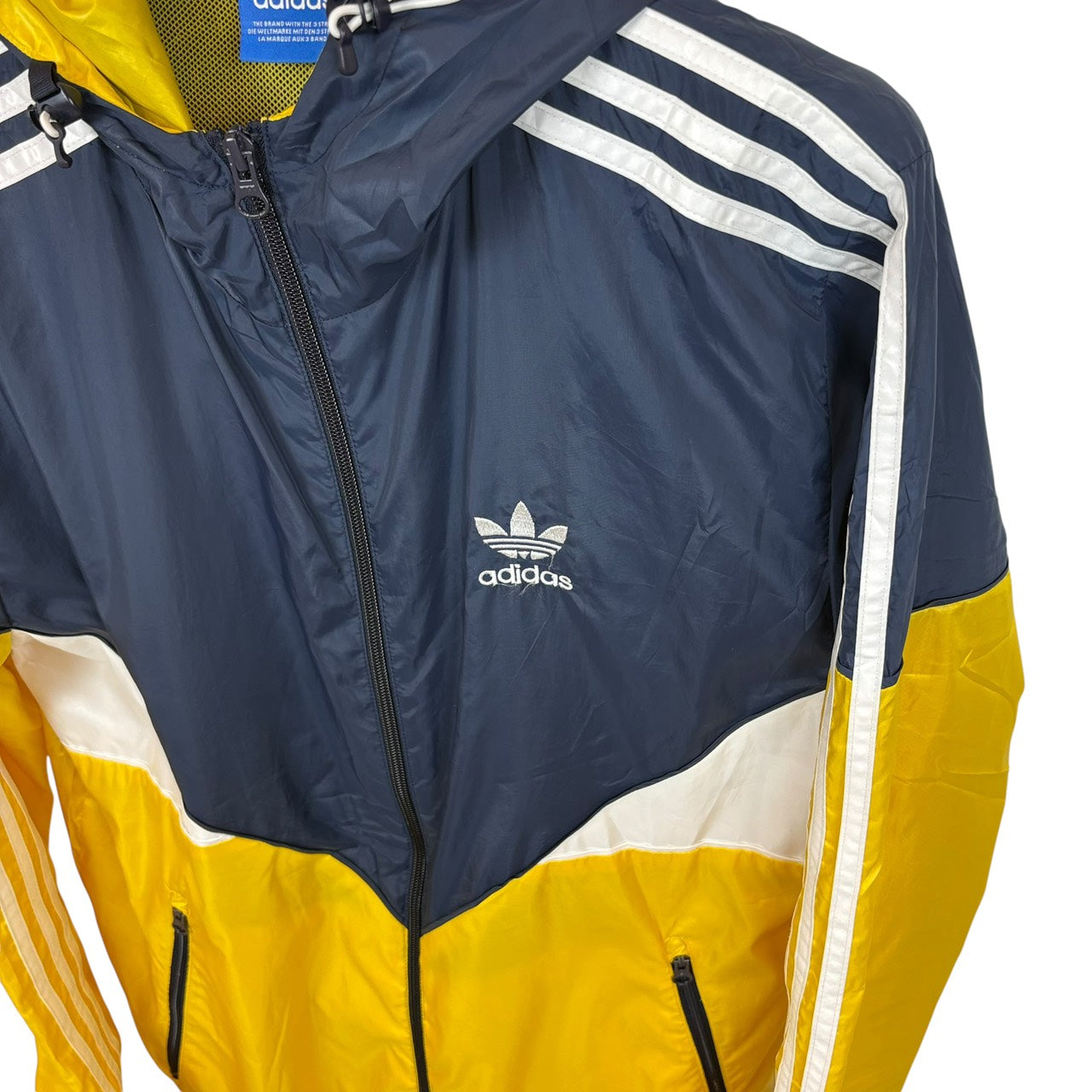 adidas アディダス コロラド ウインドブレーカー イエロー×ネイビー L