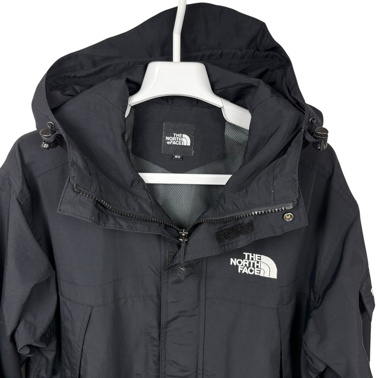 THE NORTH FACE ノースフェイス マウンテンパーカー ロゴ刺繍 ブラック M