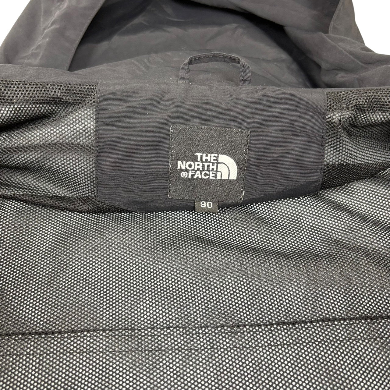 THE NORTH FACE ノースフェイス マウンテンパーカー ロゴ刺繍 ブラック M