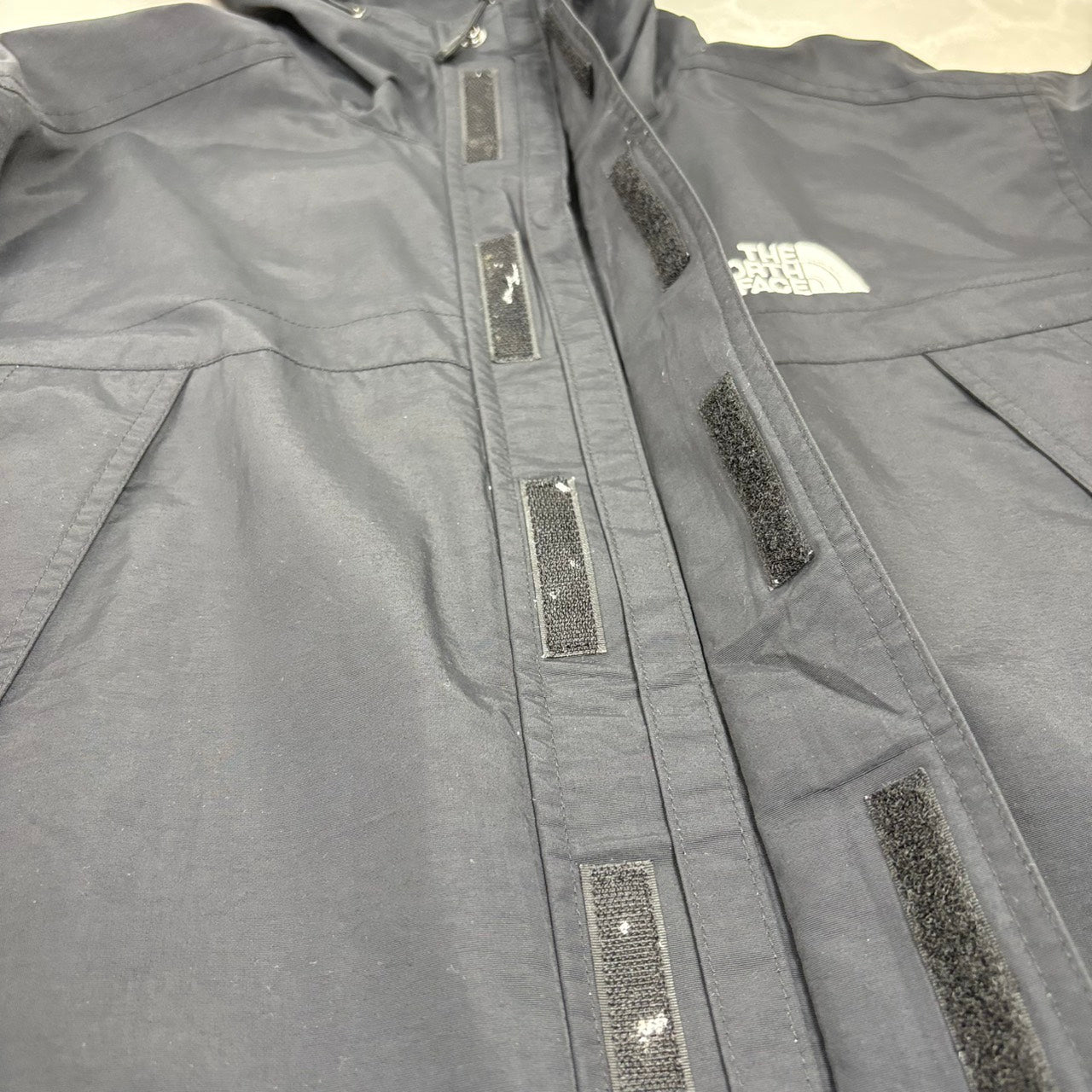 THE NORTH FACE ノースフェイス マウンテンパーカー ロゴ刺繍 ブラック M