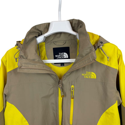 ノースフェイス GORE-TEX マウンテンジャケット イエロー × グレー L