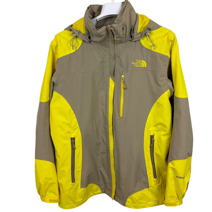ノースフェイス GORE-TEX マウンテンジャケット イエロー × グレー L