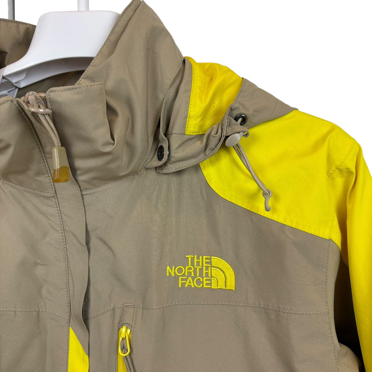 ノースフェイス GORE-TEX マウンテンジャケット イエロー × グレー L