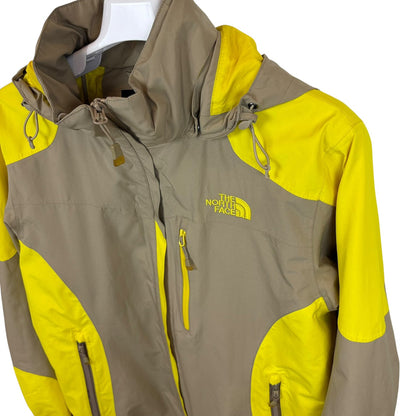 ノースフェイス GORE-TEX マウンテンジャケット イエロー × グレー L