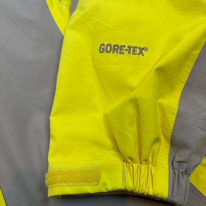 ノースフェイス GORE-TEX マウンテンジャケット イエロー × グレー L