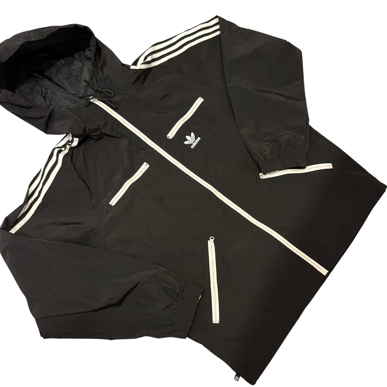 adidas アディダス ウインドブレーカー 黒 L