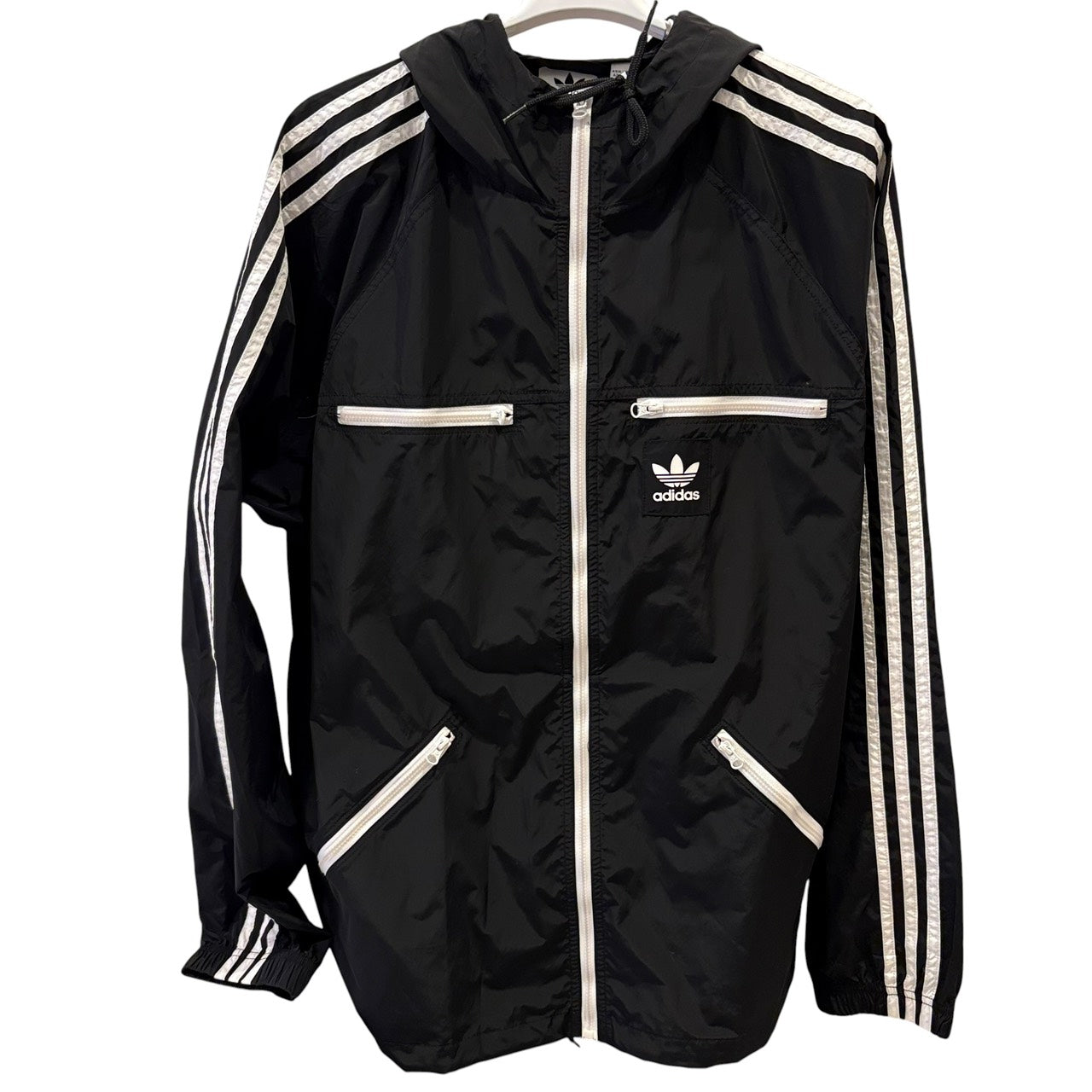 adidas アディダス ウインドブレーカー 黒 L