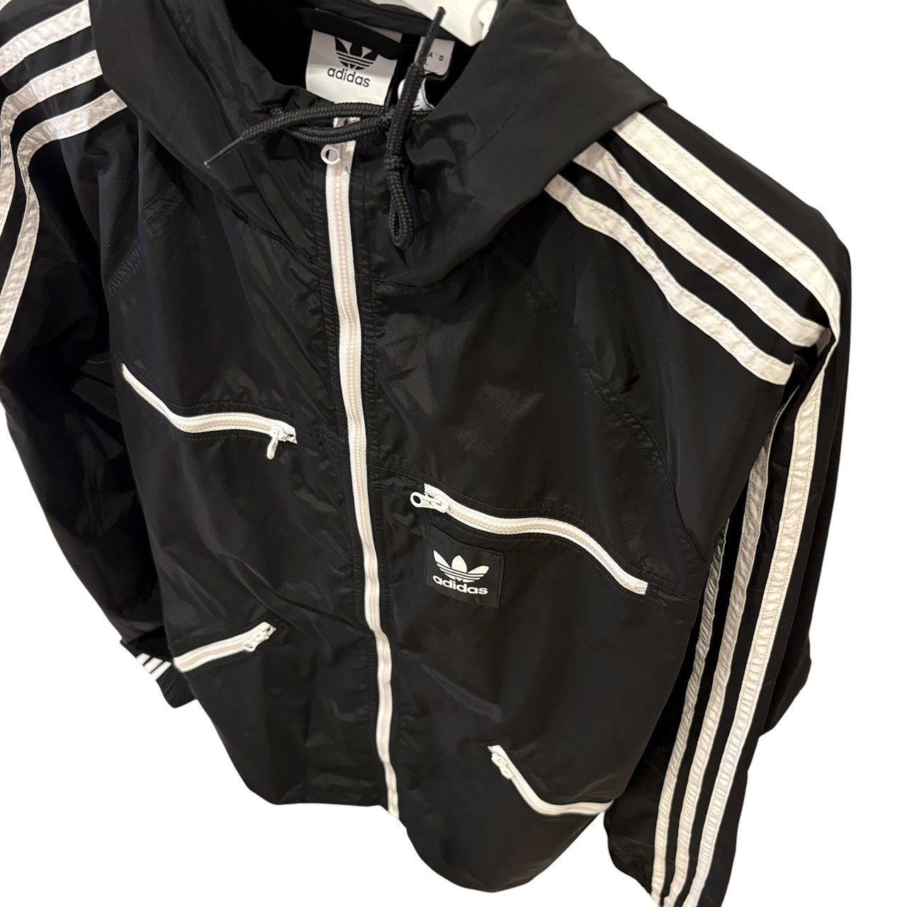 adidas アディダス ウインドブレーカー 黒 L