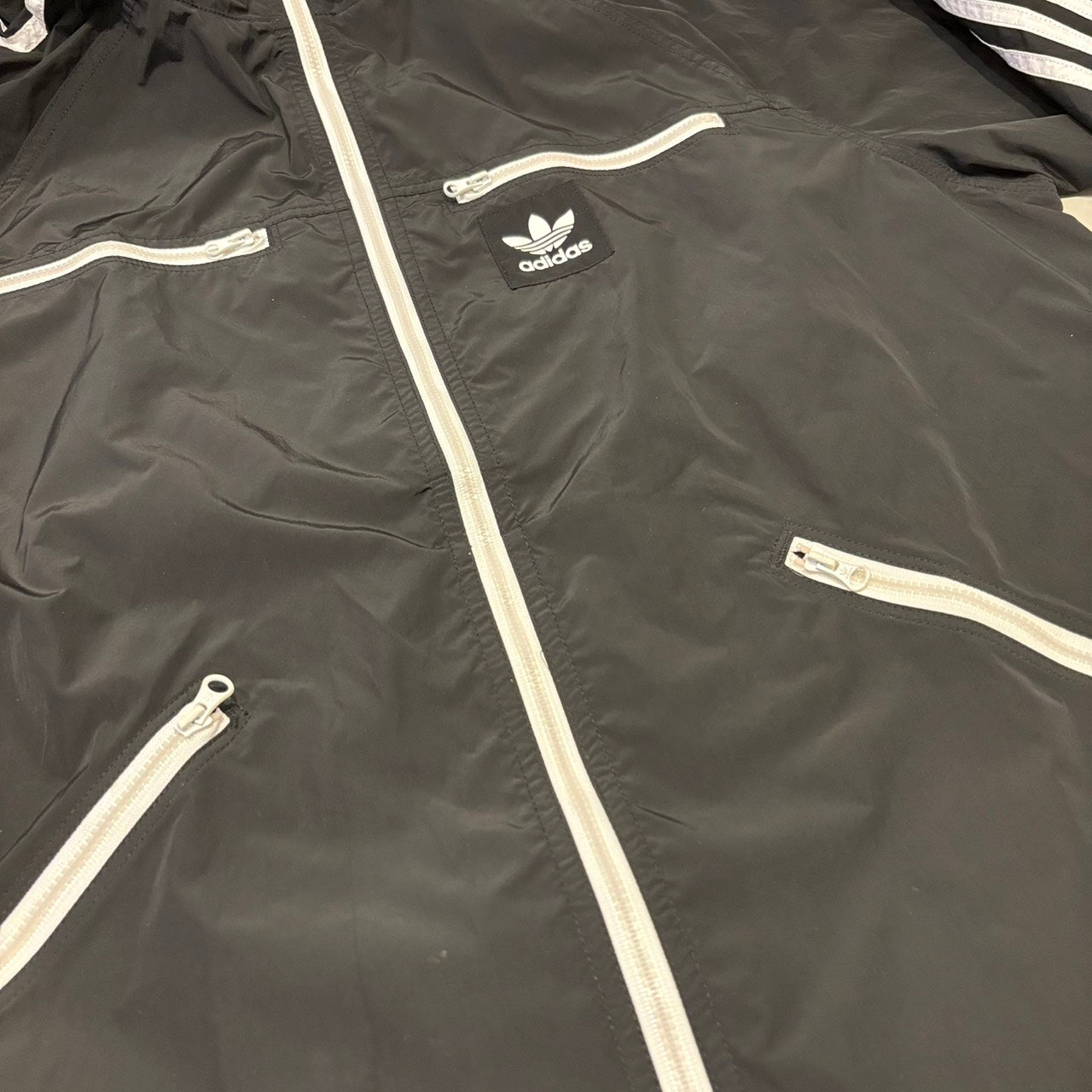 adidas アディダス ウインドブレーカー 黒 L