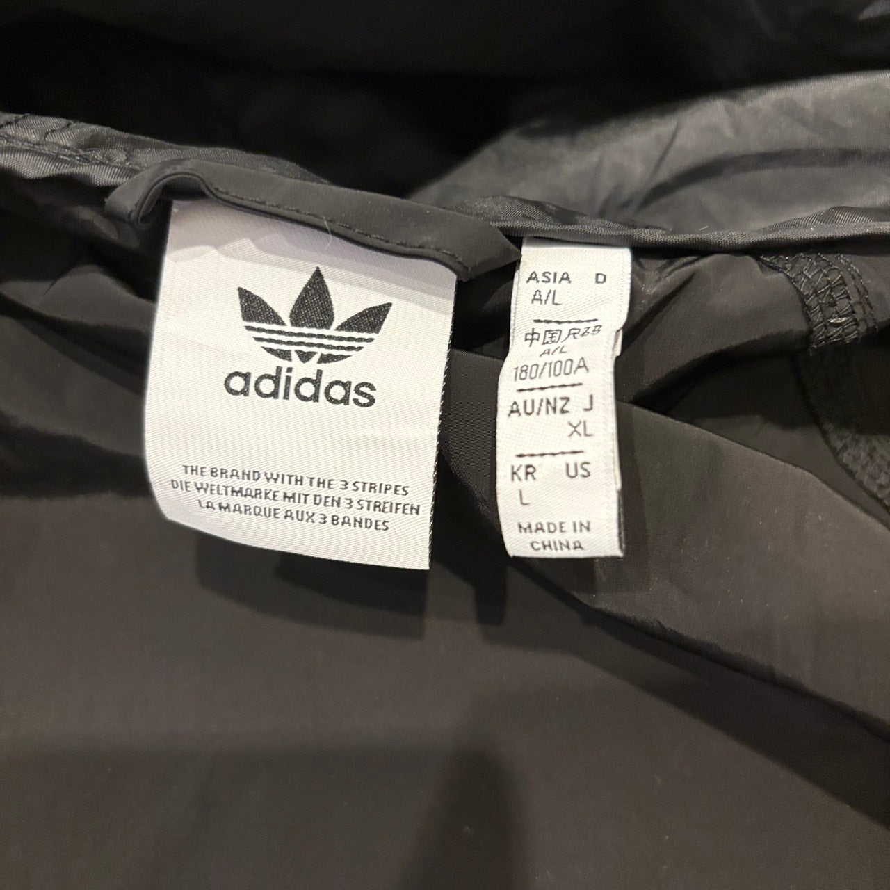 adidas アディダス ウインドブレーカー 黒 L