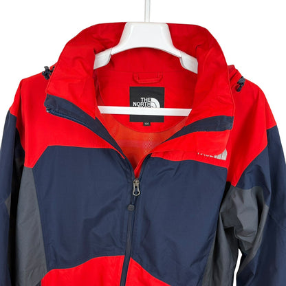 ノースフェイス GORE-TEX マウンテンパーカー レッド × ネイビー × グレー L