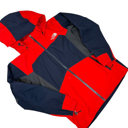 ノースフェイス GORE-TEX マウンテンパーカー レッド × ネイビー × グレー L