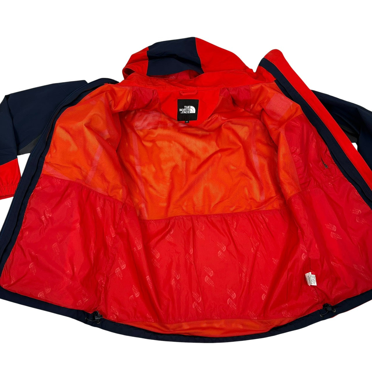 ノースフェイス GORE-TEX マウンテンパーカー レッド × ネイビー × グレー L