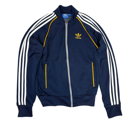 adidas アディダス トラックジャケット スーパースター ネイビー×ホワイト×イエロー S