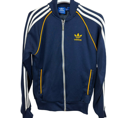 adidas アディダス トラックジャケット スーパースター ネイビー×ホワイト×イエロー S